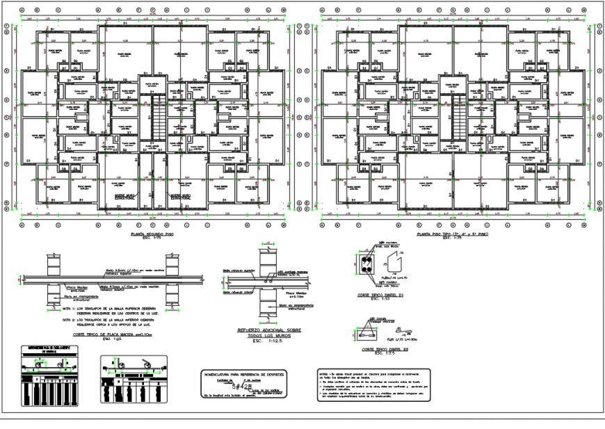 Centre line beam plan and section layout file