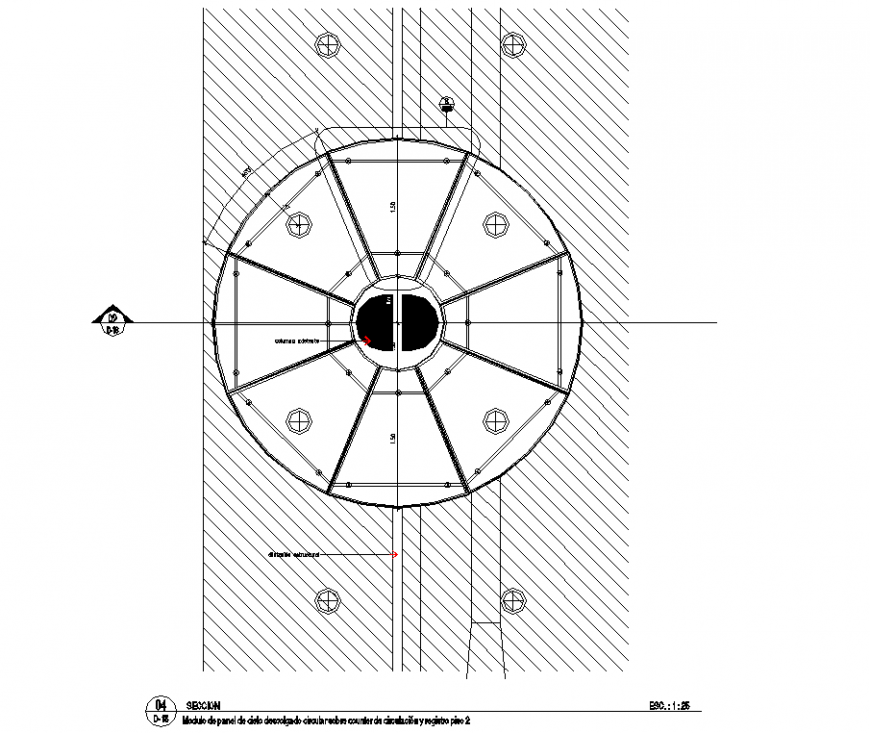 Centrifuge pump section autocad file