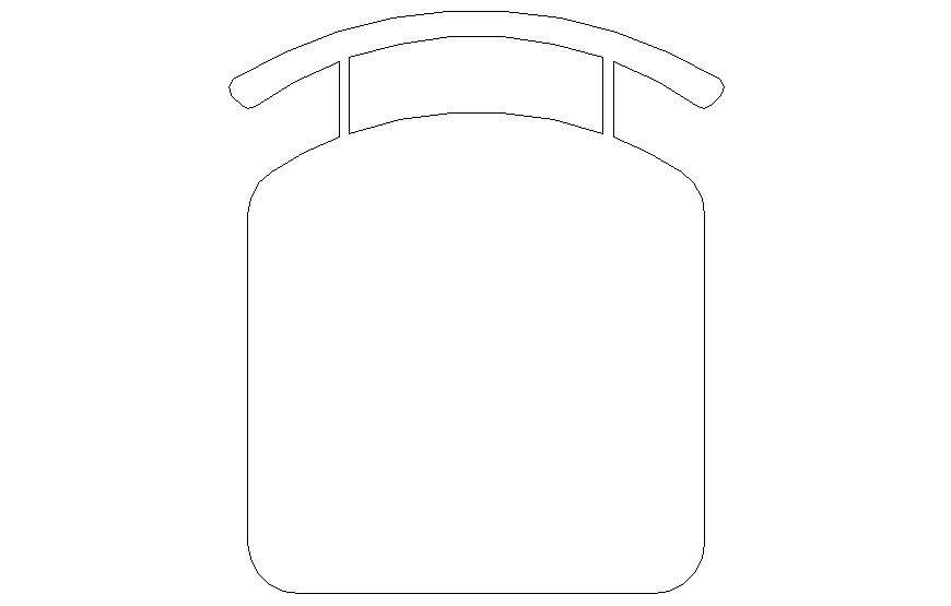 Chair elevation 2d drawing in autocad