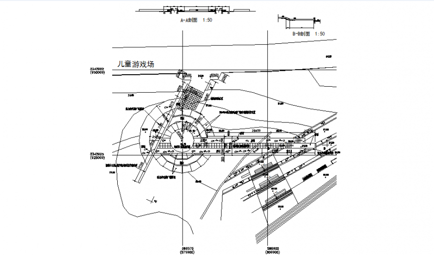 Children's Park garden cad drawing