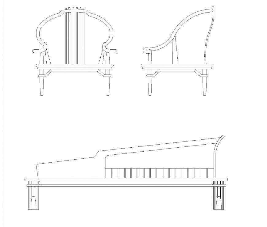 Chinese Classical CAD Plan with Block Layout in DWG Format