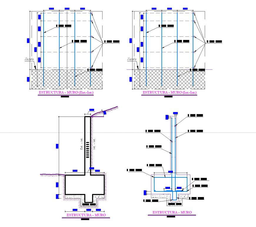 Ciranza construction for chickens plan detail dwg file