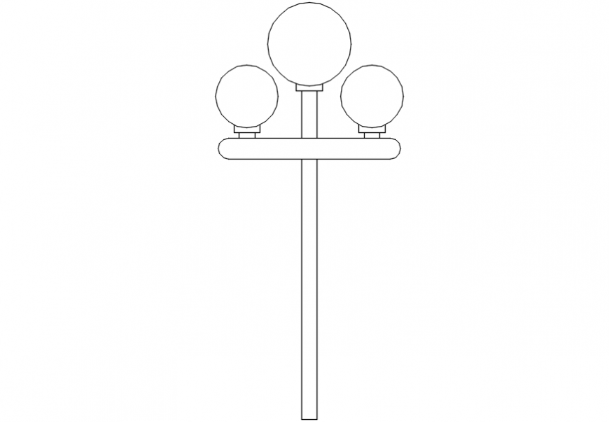 Circular shaped street lights model