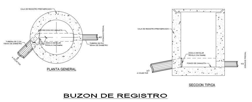 Circular tank drawings 2d view plan and elevation dwg file