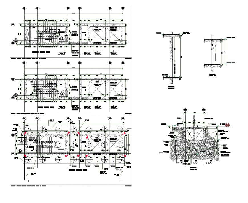 Circulation nucleus plan dwg file