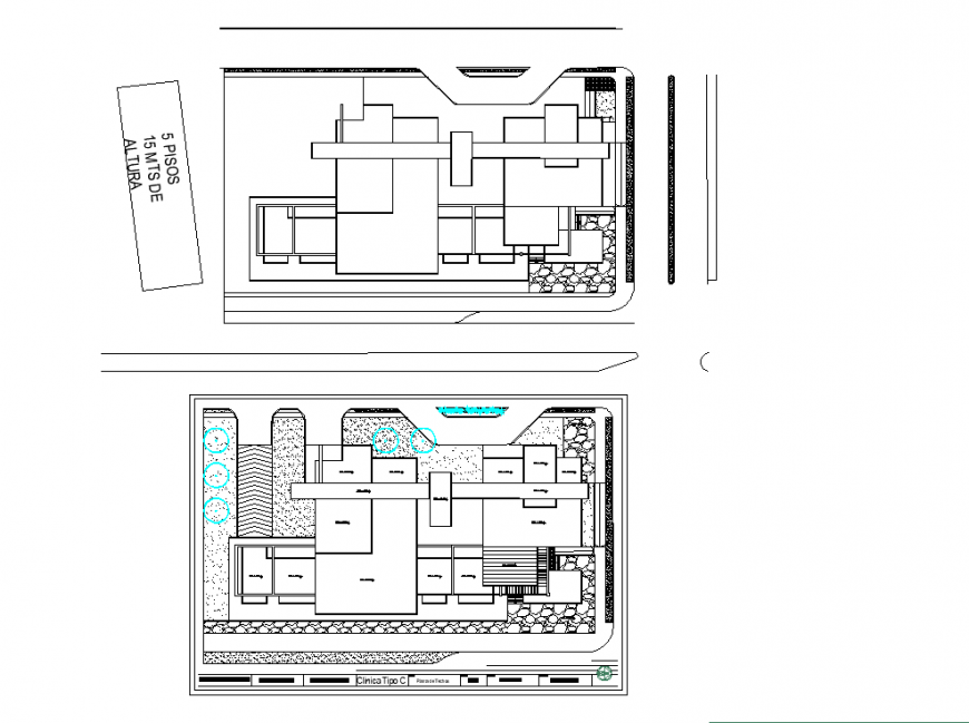 Clinic planning detail dwg file
