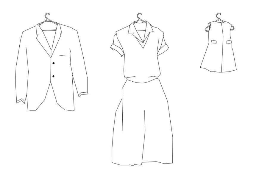 Clothes hanger drawing dwg file in AutoCAD format