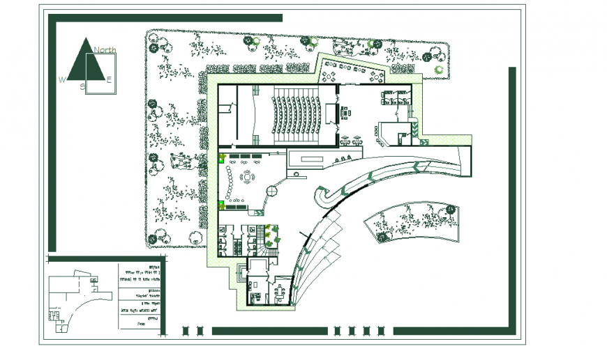 Club House Plan Lay-out design