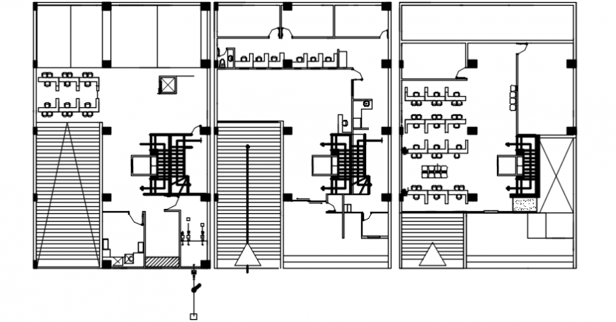 Co-operative banks top view furniture layout