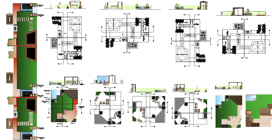 Colony plan detail dwg file.