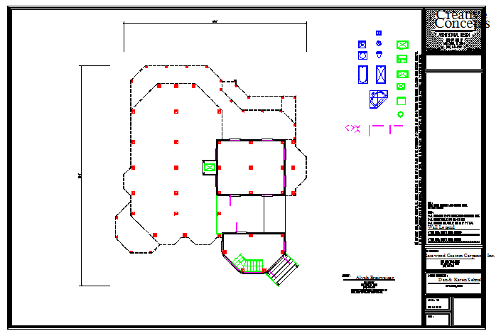 column Floor plan detail