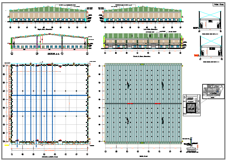 column and structure detail dwg file