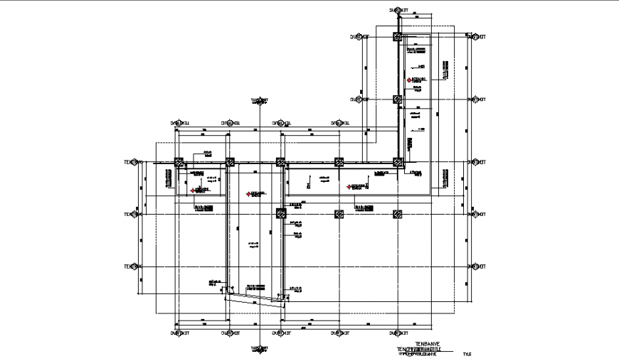 Column planning dwg file