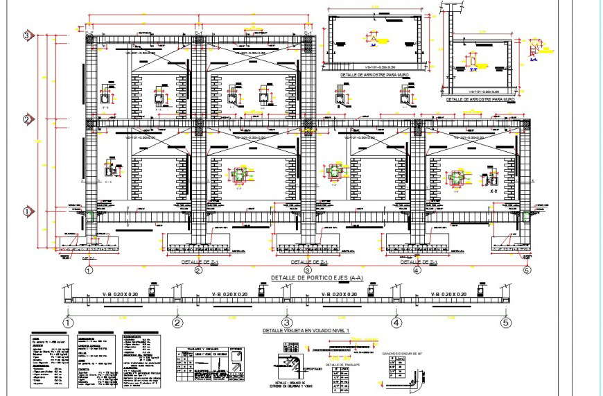 Column to beam connection 2d view CAD structural block layout file in dwg format