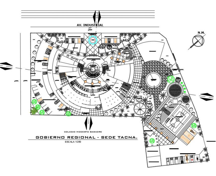 Commercial building plan autocad file