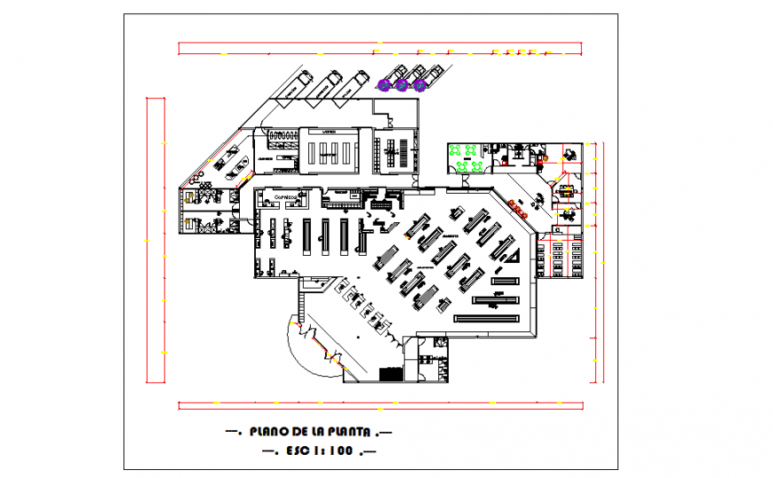 Commercial Building Plan Lay-out Design