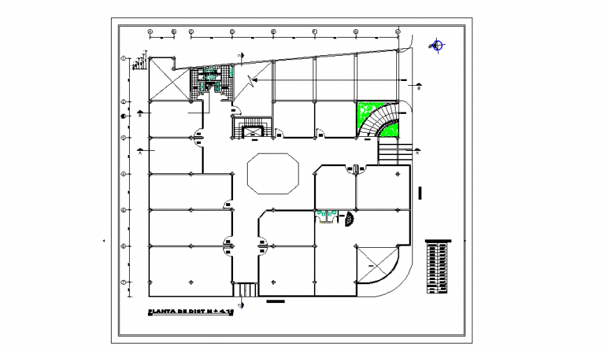 Commercial Building Plan Lay-out Detail