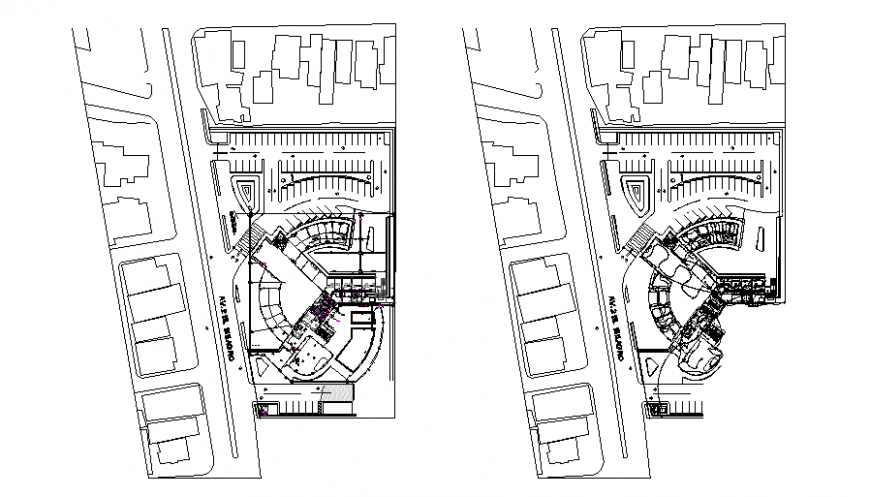 Commercial office plan autocad file