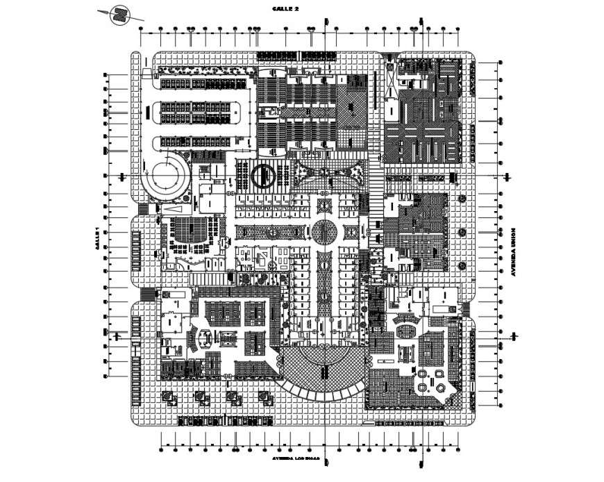 Commercial plan in auto cad file