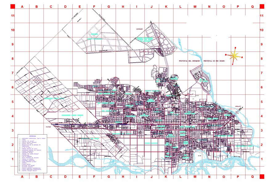 Commercial plot planning layout file