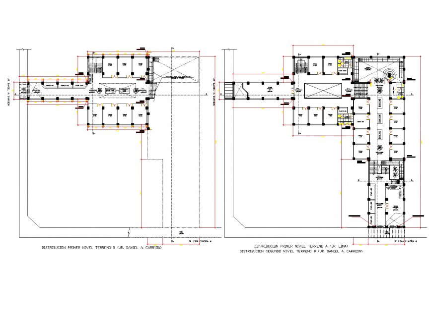 Commercial remodelling gallery detail plan autocad file
