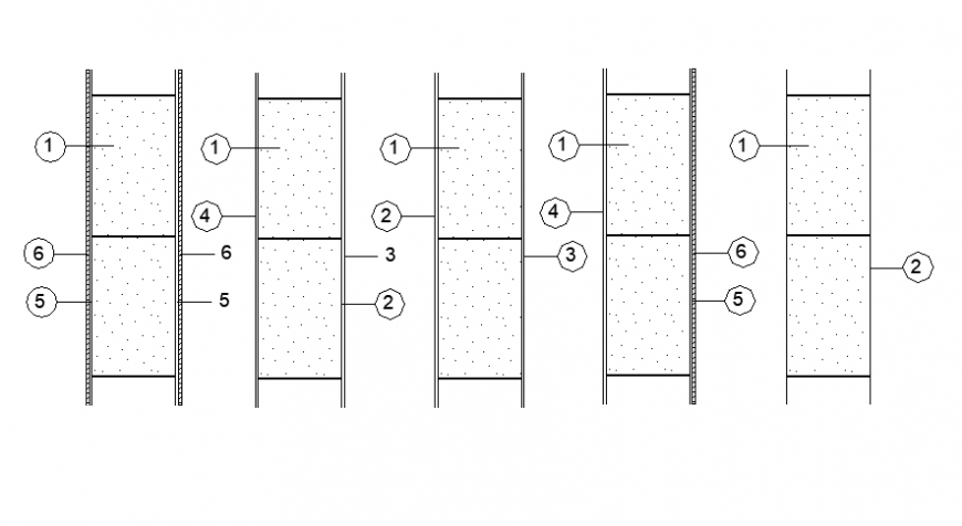 Concrete filling structure model