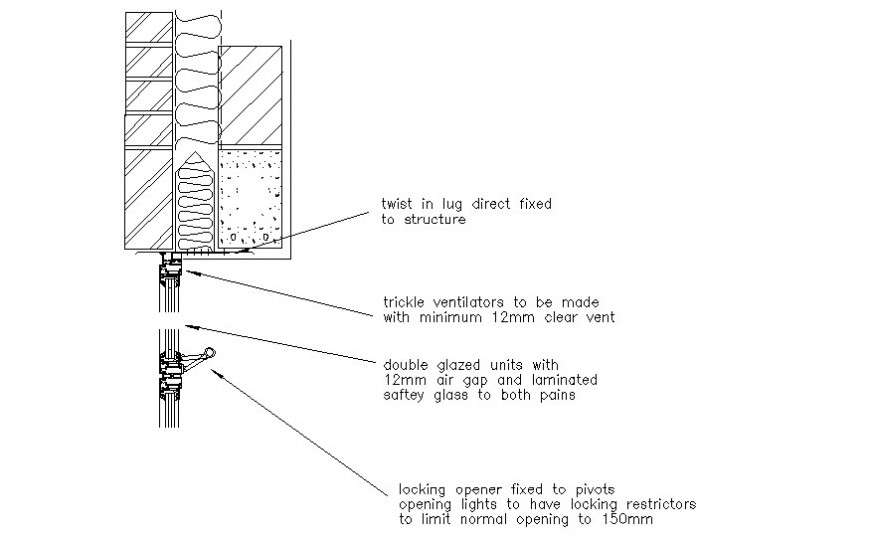 Concrete masonry details 2d drawing in autocad softwrae