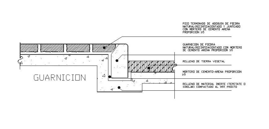 Concrete masonry details drawing in autocad