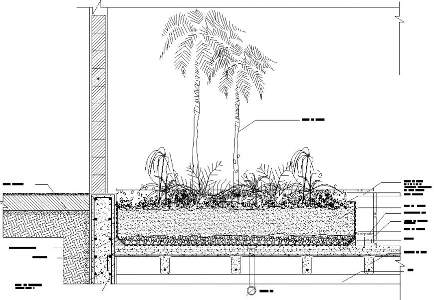 Concrete plan detail dwg file.