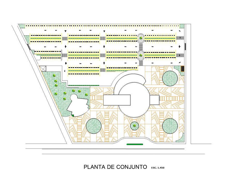 Conjugate plant plan autocad file