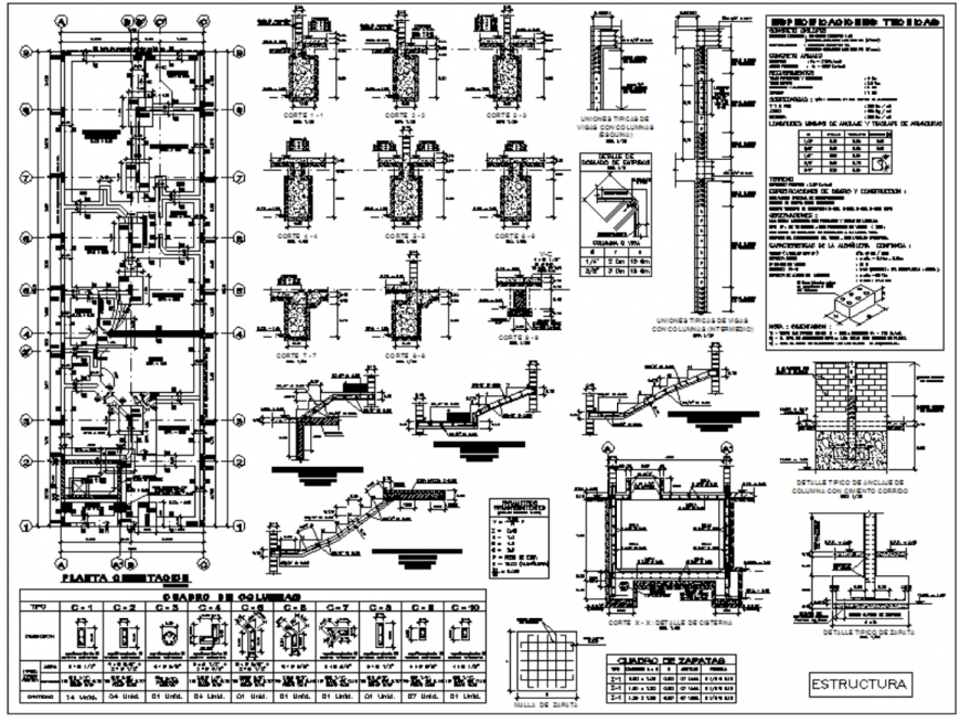 Construction and Structure details dwg