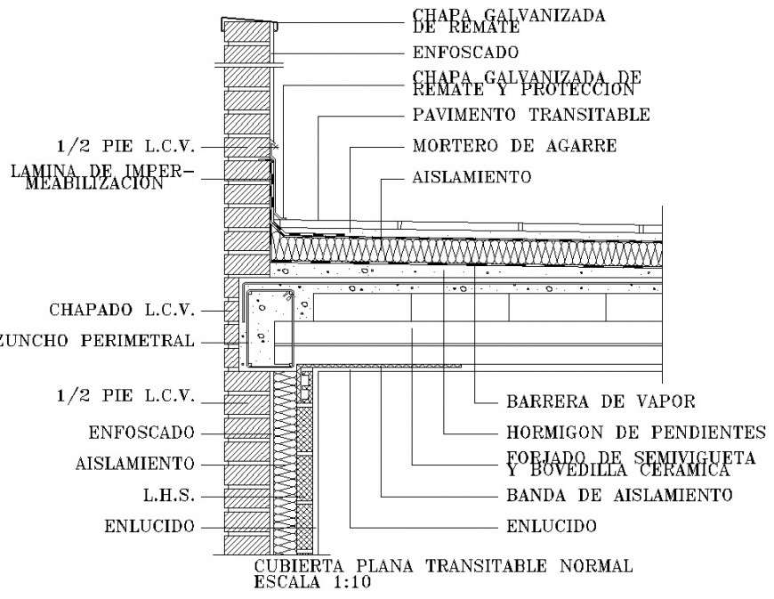 Construction detail of floor in dwg file.