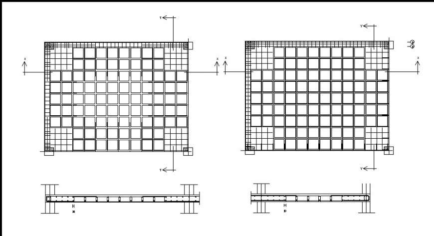 Construction grill detail top view