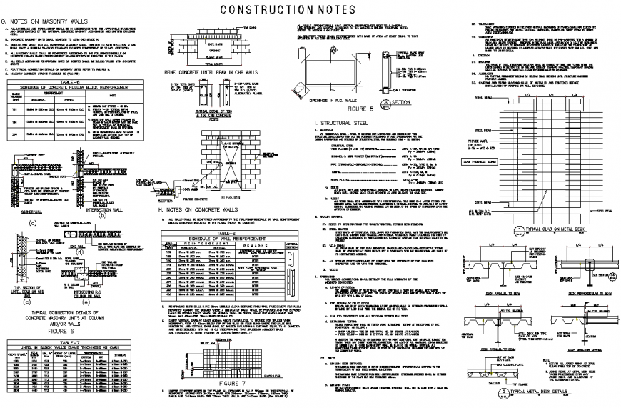 Construction section plan autocad file