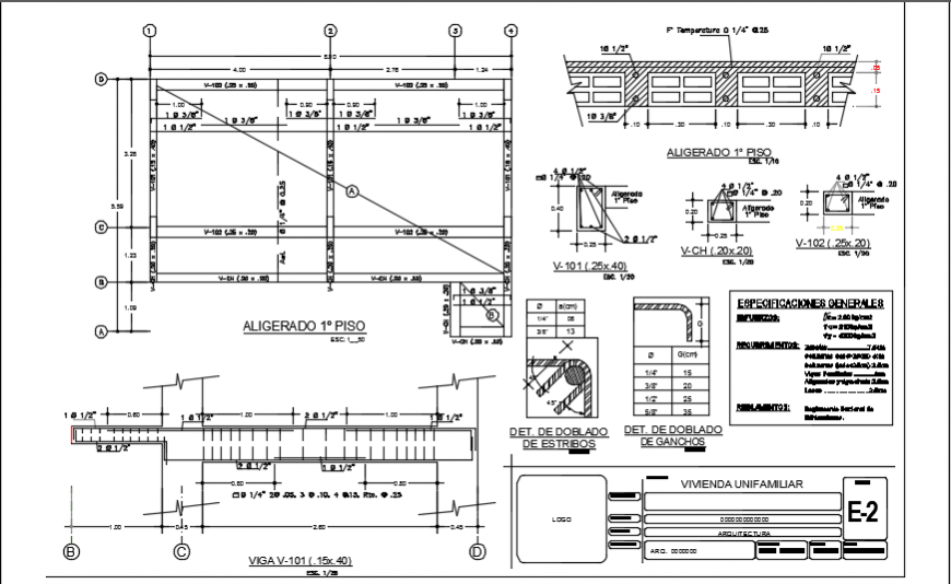 Construction sectional detailing