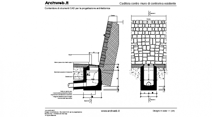 Construction sectional detailing file