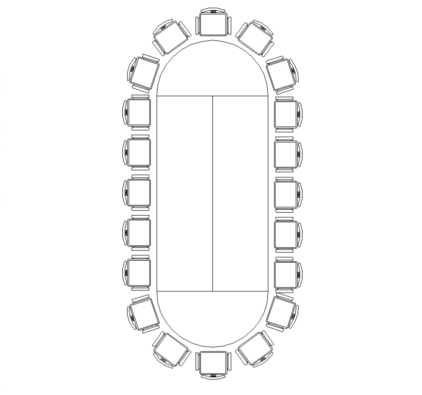 Contemporary conference table detail elevation layout file