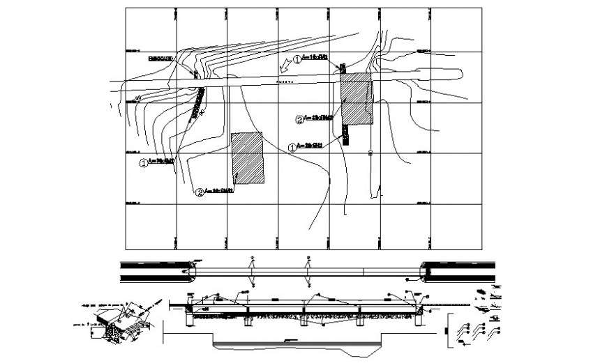 Contour planning details drawing AutoCAD file