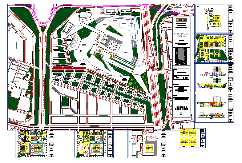 convention center and hotel design in DWG file
