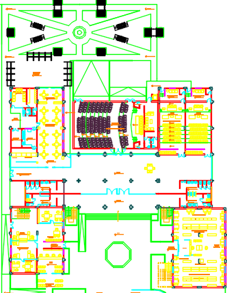 corporate building dwg file