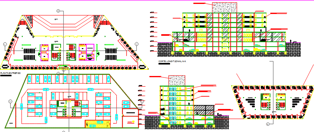 corporate building dwg file