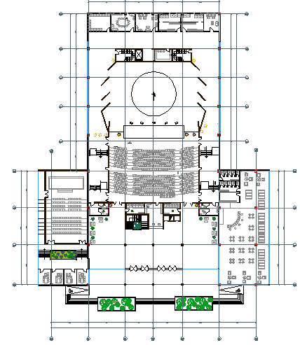 corporate building layout dwg file