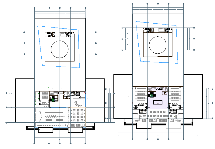 corporate building layout dwg file