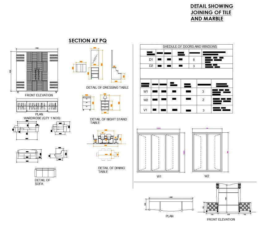 Corte scan till on plan and section layout file