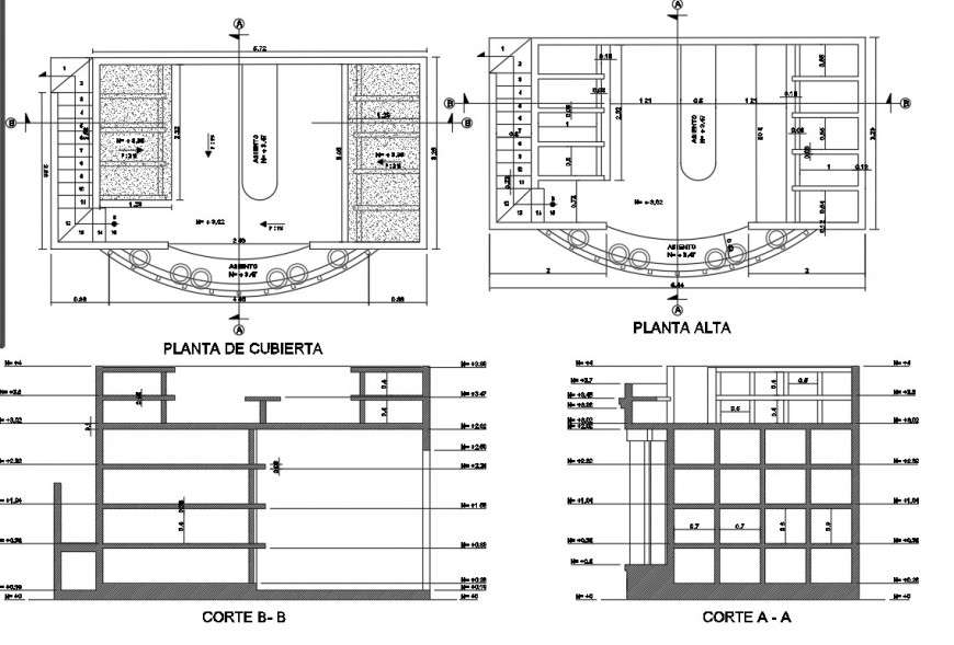Cover plan and section