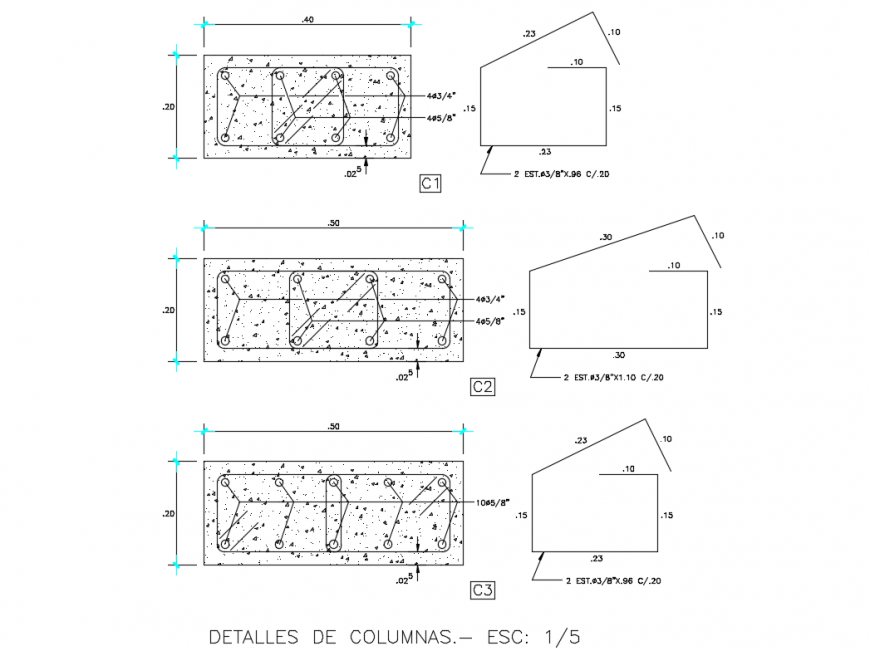 Creative columns cad drawing details dwg file