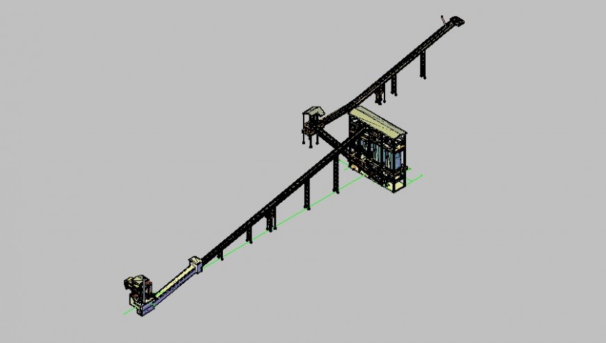Creative raw meal hopper 3d model cad drawing details skp file