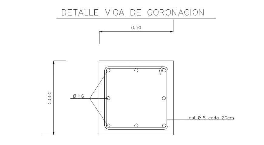 Crown beam detail dwg file