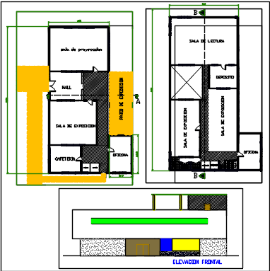 cultural center design dwg file