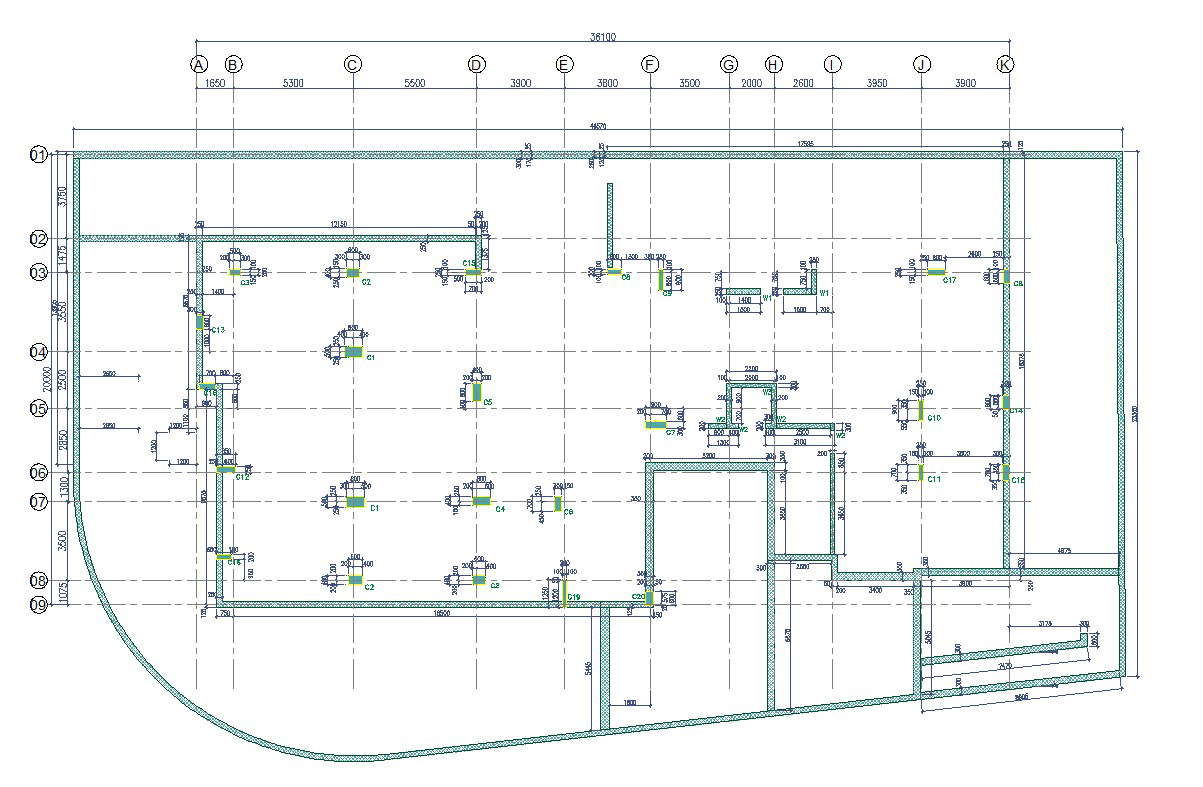 Foundation Lay-out design
